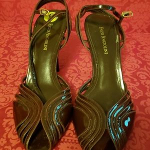 ENZO ANGIOLINI BROWN HEELS